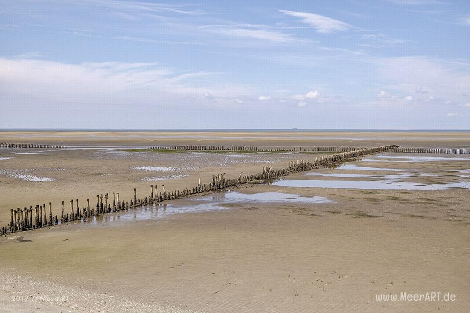 Ein Sommertag im Watt vor der alten Warft Stufhusen // Foto: MeerART / Ralph Kerpa