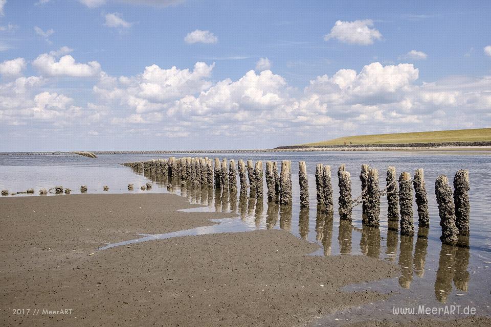 Ein Sommertag im Watt vor der alten Warft Stufhusen // Foto: MeerART / Ralph Kerpa