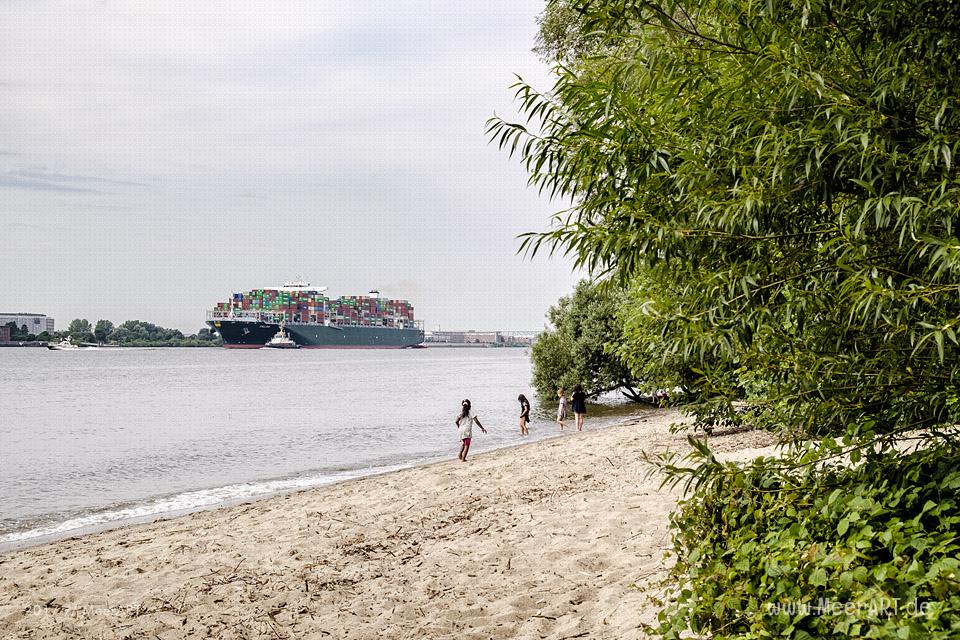 Dem Hans-Leip-Ufer entlang von Hamburg Oevelgönne zum Yachthafen Teufelsbrück // Foto: MeerART / Ralph Kerpa