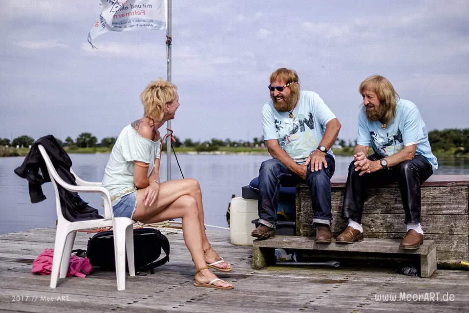 Meet and Greet mit den Surftwins Manfred und Jürgen Charchulla auf Fehmarn // Foto: MeerART / Ralph Kerpa