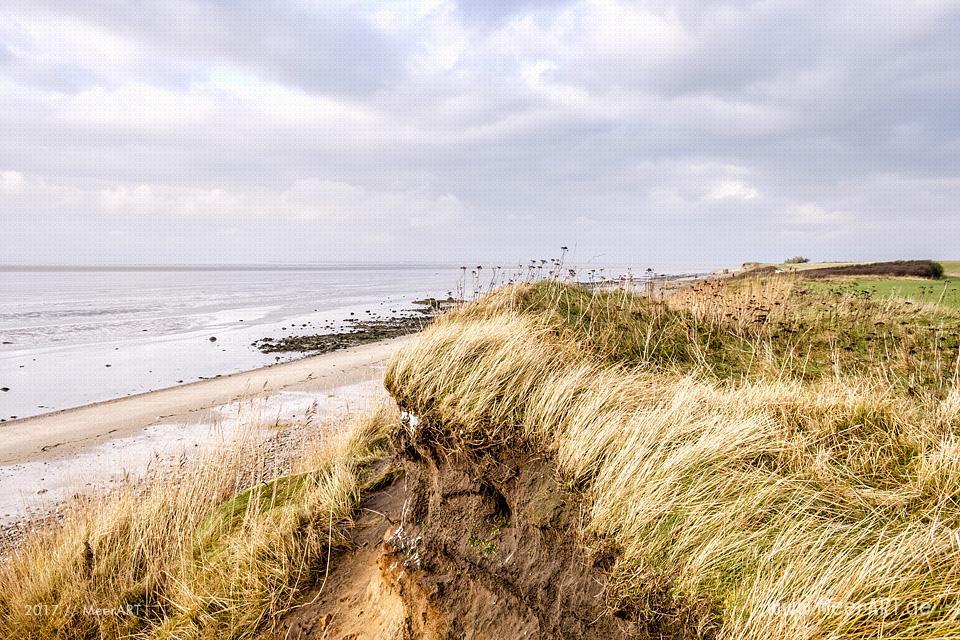 Strandabschnitt an der Nordsee bei Hjerpsted in Dänemark // Foto: Ralph Kerpa