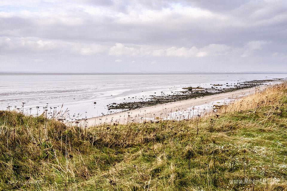 Strandabschnitt an der Nordsee bei Hjerpsted in Dänemark // Foto: Ralph Kerpa