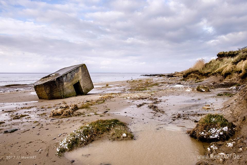 Strandabschnitt an der Nordsee bei Hjerpsted in Dänemark // Foto: Ralph Kerpa