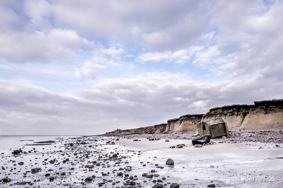 Strandabschnitt an der Nordsee bei Hjerpsted in Dänemark // Foto: Ralph Kerpa