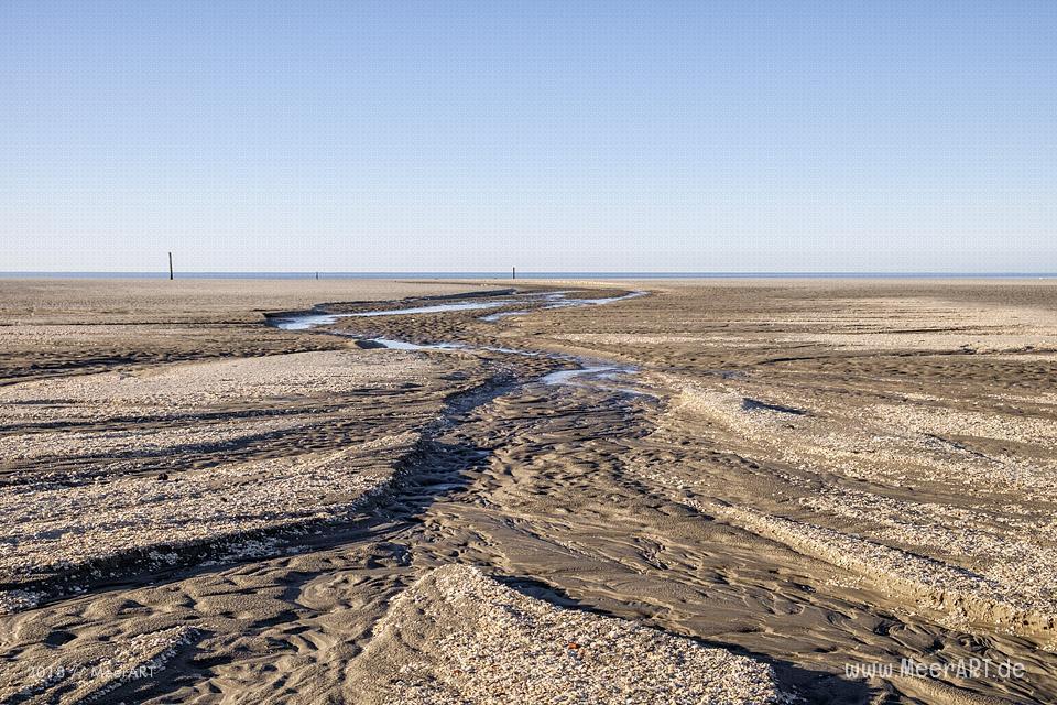 Der weitläufige Sandstrand bei Lakolk auf der dänischen Wattenmeerinsel Röm // Foto: Ralph Kerpa
