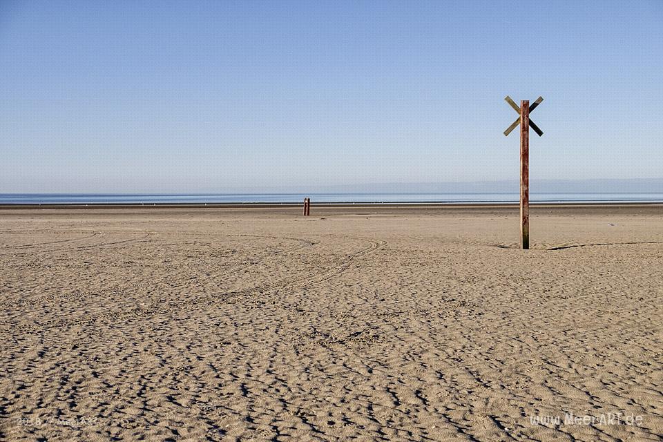 Der weitläufige Sandstrand bei Lakolk auf der dänischen Wattenmeerinsel Röm // Foto: Ralph Kerpa