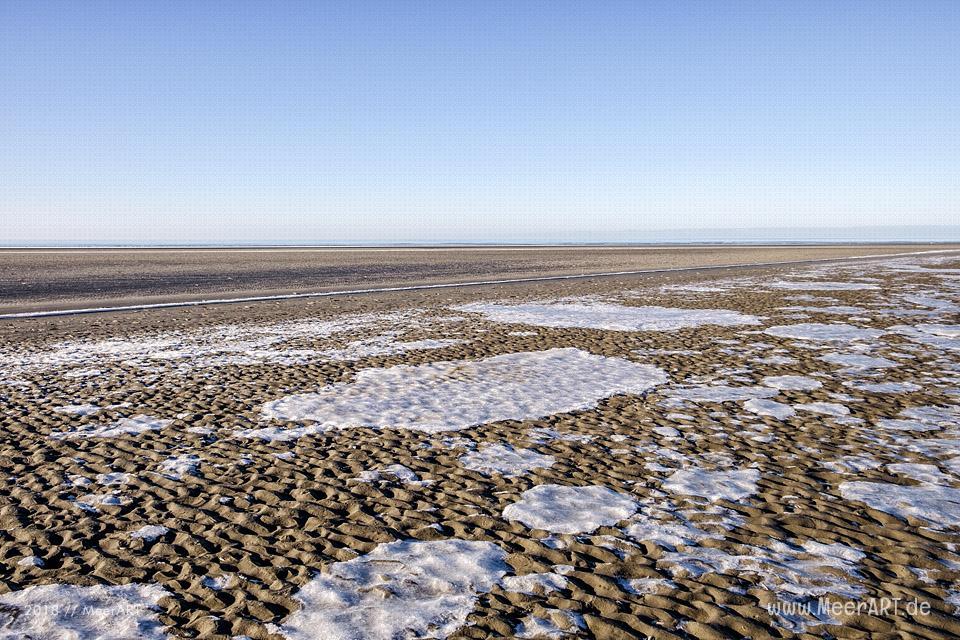 Der weitläufige Sandstrand bei Lakolk auf der dänischen Wattenmeerinsel Röm // Foto: Ralph Kerpa