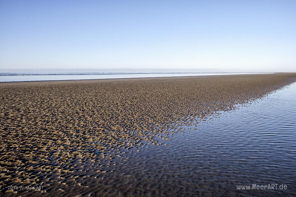 Der weitläufige Sandstrand bei Lakolk auf der dänischen Wattenmeerinsel Röm // Foto: Ralph Kerpa