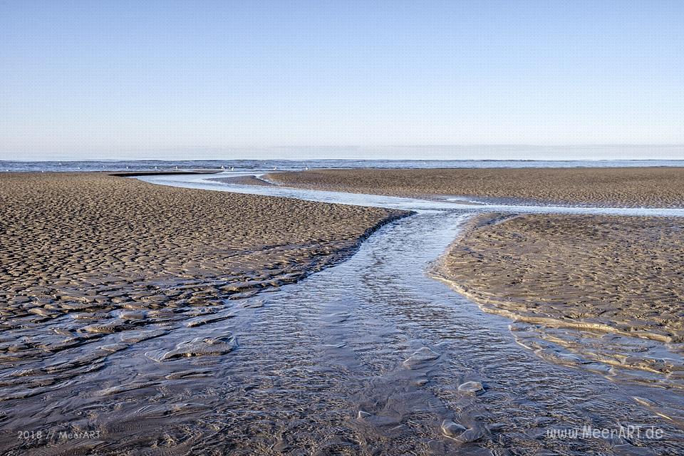 Der weitläufige Sandstrand bei Lakolk auf der dänischen Wattenmeerinsel Röm // Foto: Ralph Kerpa