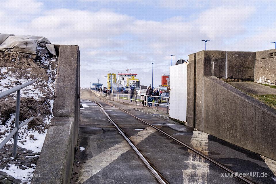 Dagebüll mit seinem Fährhafen an der Nordseeküste in Nordfriesland // Foto: Ralph Kerpa