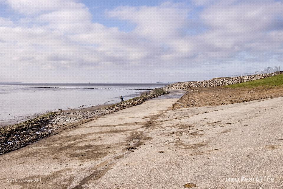 Dagebüll mit seinem Fährhafen an der Nordseeküste in Nordfriesland // Foto: Ralph Kerpa