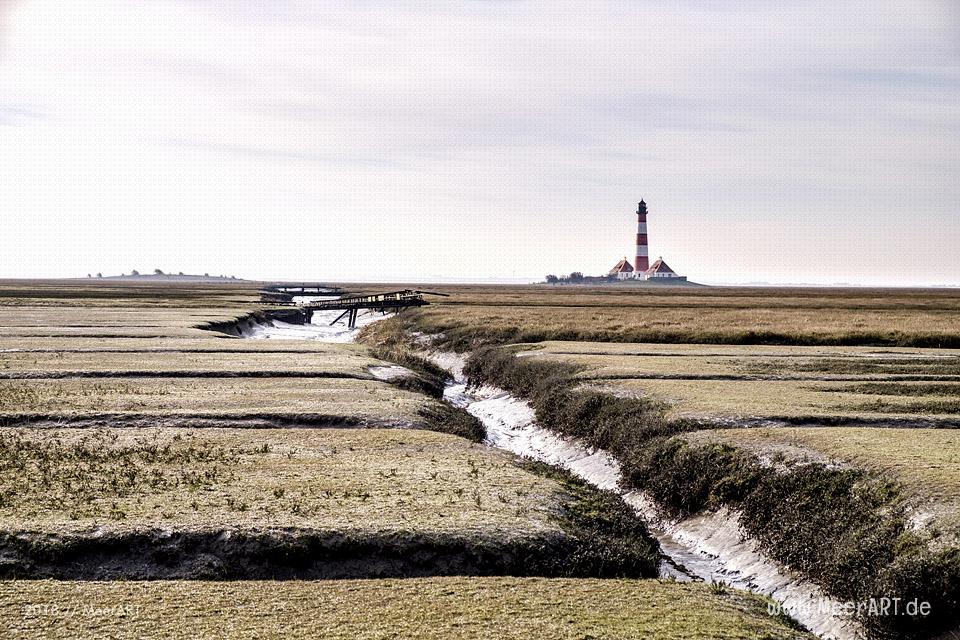 Ein schöner Wintertag auf der Halbinsel Eiderstedt in Westerhever // Foto: Ralph Kerpa