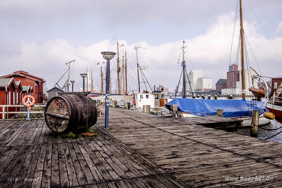 Der Museumshafen mit der Museumswerft in Flensburg // Foto: Ralph Kerpa