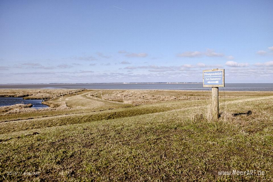 Die Hallig Langeneß im nordfriesischen Wattenmeer // Foto: MeerART / Ralph Kerpa