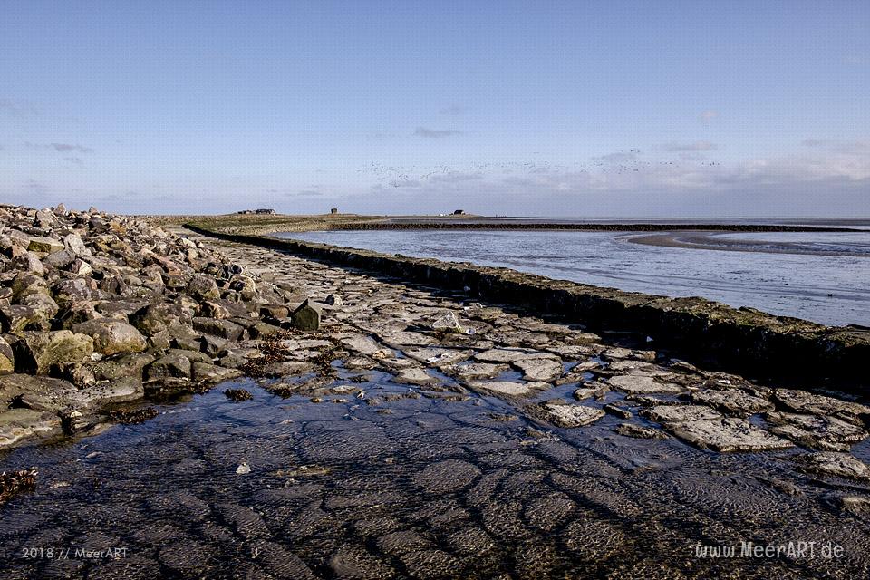 Die Hallig Langeneß im nordfriesischen Wattenmeer // Foto: MeerART / Ralph Kerpa