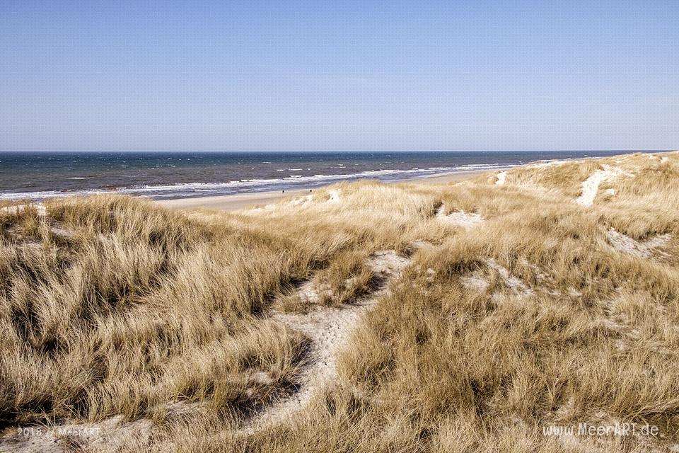 Ein sonniger Frühlingstag in Vejers Strand an der dänischen Nordseeküste // Foto: MeerART / Ralph Kerpa