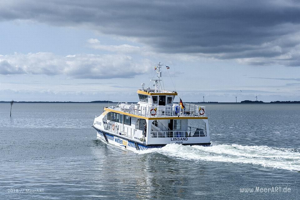 Das Wattentaxi im Fährhafen von Dagebüll // Foto: MeerART