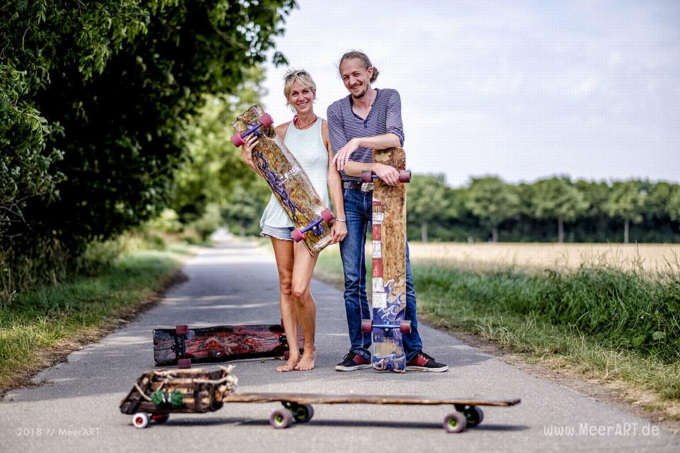 Knatta Planke Longboards – Kevin Klüver baut in seiner Manufaktur innovative und nachhaltige Unikate // Foto: MeerART / Ralph Kerpa