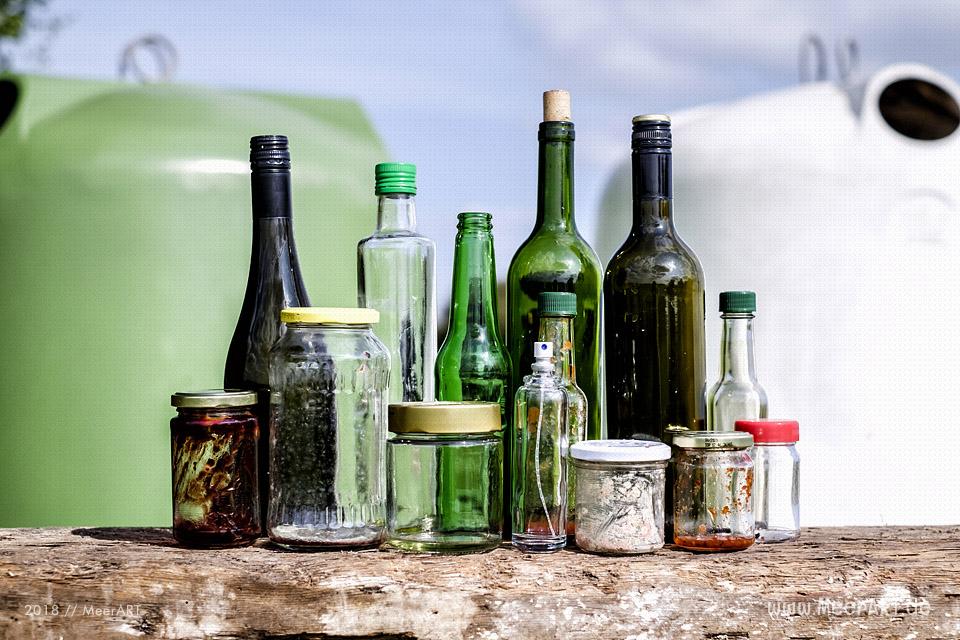 Reportage zum Thema „Wie wird Glas richtig recycelt?“ // Foto: MeerART / Ralph Kerpa