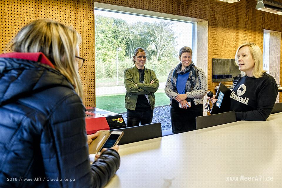 Co-working mit der deutsch-dänischen Beachcamp 2018 Delegation in Tønder // Foto: MeerART / Claudia Kerpa
