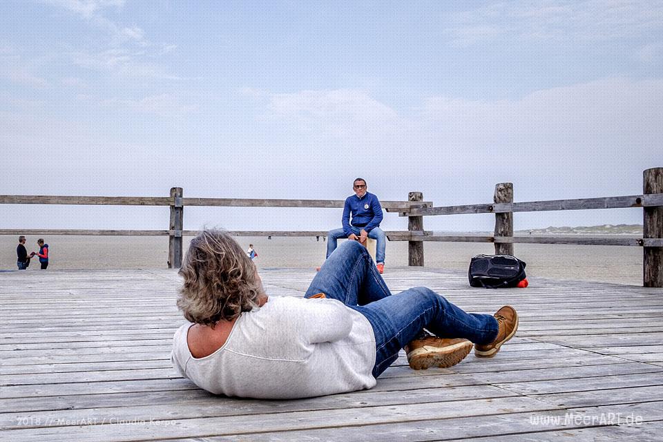 Shooting am Strand von St. Peter-Ording für „Micha´s Insel“ // Foto: Claudia Kerpa