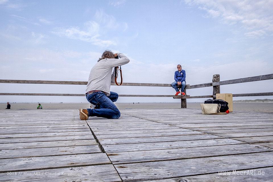 Shooting am Strand von St. Peter-Ording für „Micha´s Insel“ // Foto: Claudia Kerpa