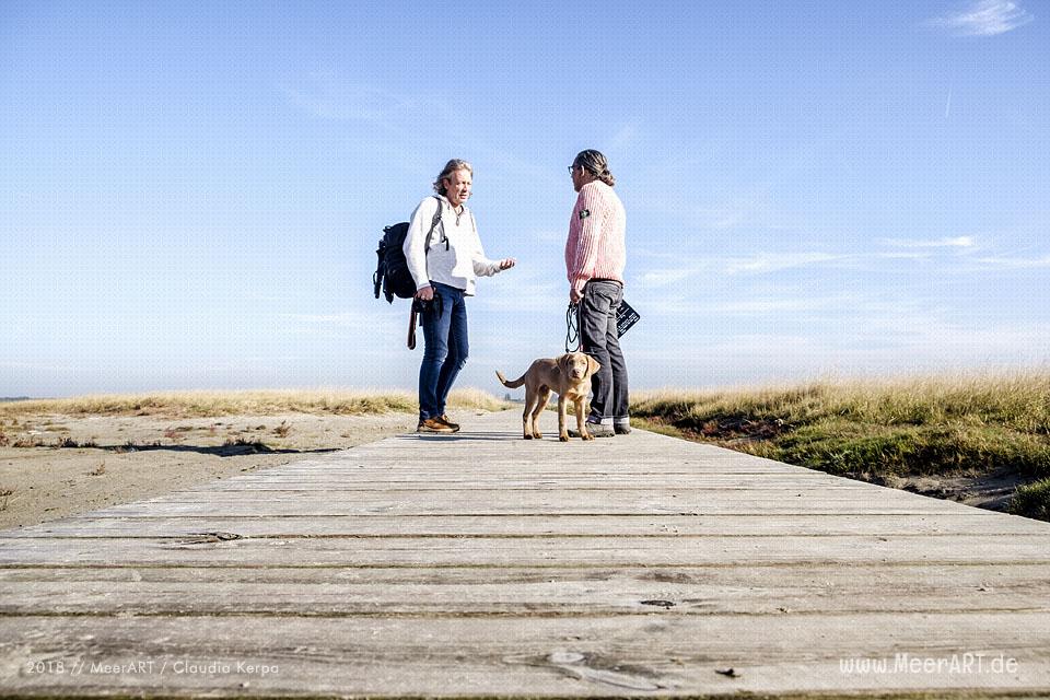 Shooting am Strand von St. Peter-Ording für „Micha´s Insel“ // Foto: Claudia Kerpa