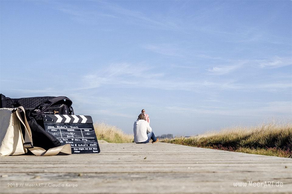 Shooting am Strand von St. Peter-Ording für „Micha´s Insel“ // Foto: Claudia Kerpa