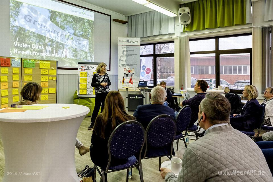 Das Barcamp „grenzenløs 2018“ auf dem GreenTEC Campus in Enge-Sande (Nordfriesland) // Foto: MeerART