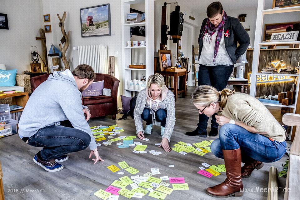 Erstes deutsch-dänisches Kooperationsbrainstorming in Langenhorn im Atelier MeerART // Foto: MeerART