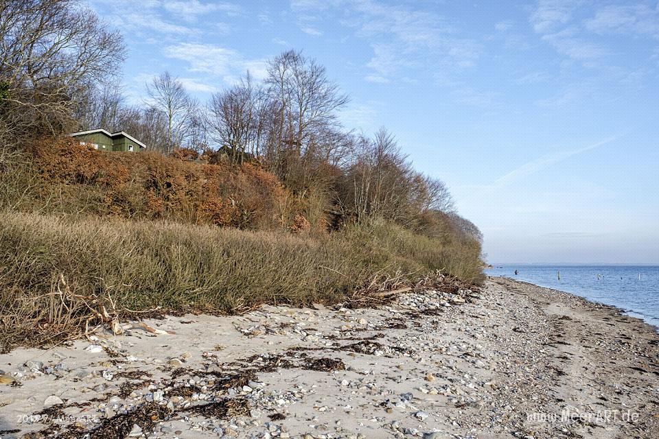 Die dänische Ostseeküste bei der „Diernæs Bugt“ in Südjütland // Foto: MeerART