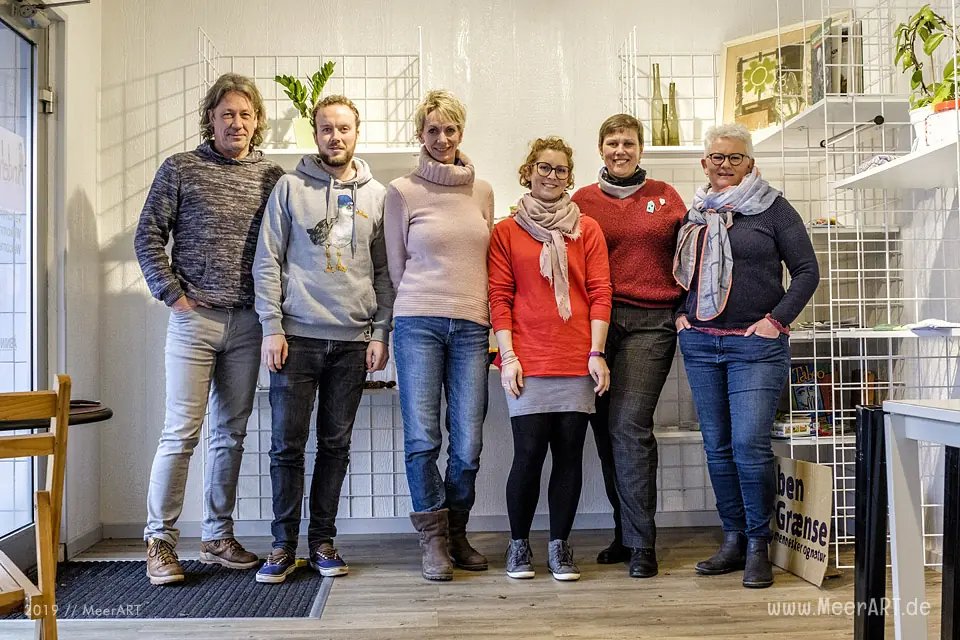 Treffen der deutsch-dänisches Arbeitsgruppe in Skærbæk bei Åndehullet // Foto: MeerART