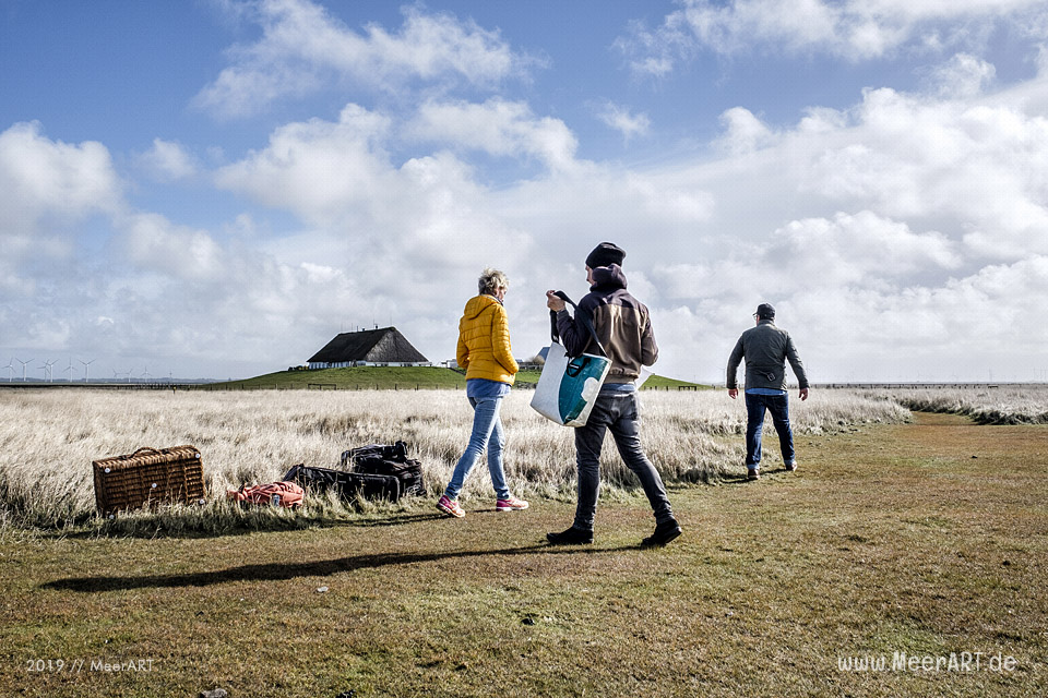 Making-of vom Shooting für die Kampagne „Moin Lieblingsland“ auf der Hamburger Hallig // Foto: MeerART / Ralph Kerpa