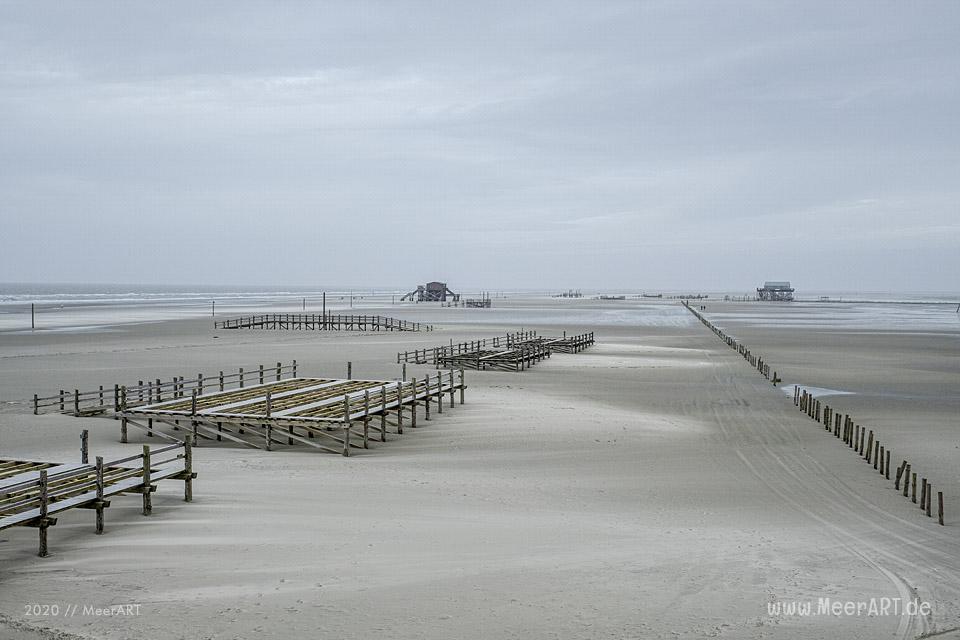 Winterausflug an den wunderbaren Strand von St. Peter-Ording // Foto: MeerART / Ralph Kerpa