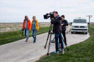 Zwei Drehtage mit dem NDR für einen Beitrag im Nordseereport // Foto: MeerART