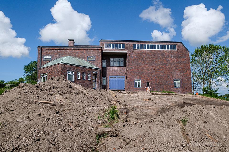 Nolde Haus - Das Wohn- und Atelierhaus von Emil Nolde während der Sanierung im Mai 2022 // Foto: Nolde Stiftung Seebüll / Ralph Kerpa