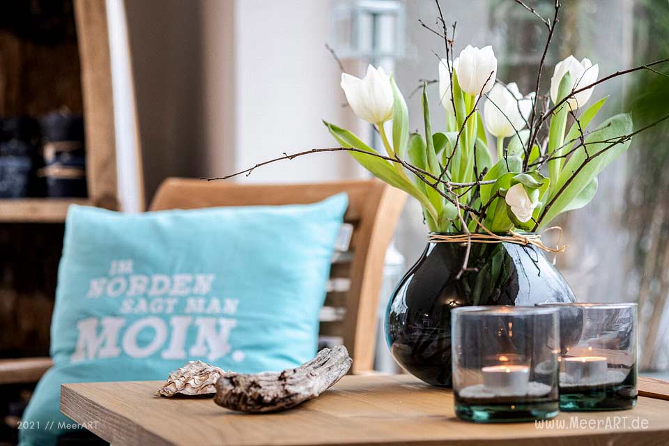 Das Atelier und Magazin für Meer, Wohnen und Garten aus Nordfriesland. Mit vielen ausgefallenen Dekoideen und Wohnaccessoires aus Schleswig-Holstein und Dänemark.