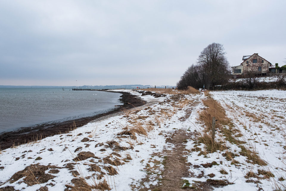 Teilstück des Gendarmstiens am Brunsnæs Strand // Foto: MeerART