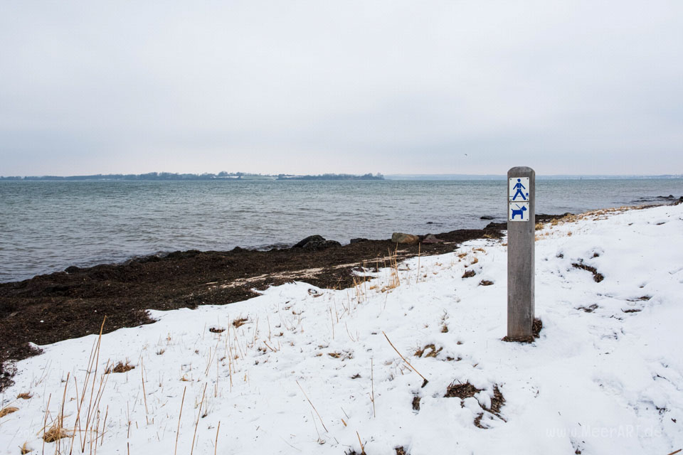 Teilstück des Gendarmstiens am Brunsnæs Strand // Foto: MeerART