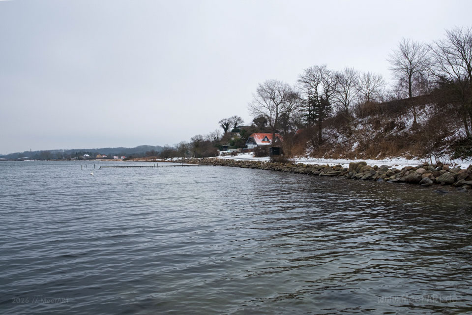 Teilstück des Gendarmstiens am Brunsnæs Strand // Foto: MeerART