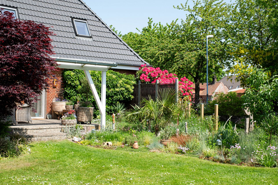 Der idyllische „MeerART-Garten“ in Langenhorn Nordfriesland